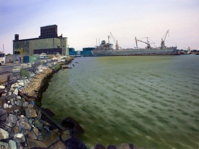 Andrew Lenaghan, 'Old School Freighter Red Hook,' 2011