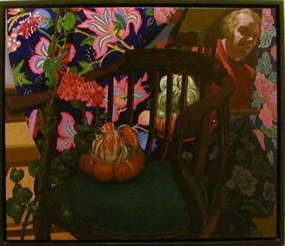 Jack Beal Still-Life with Chair & Self Portrait