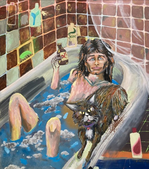 Cate White, 'Ricky (tub man),' 2025