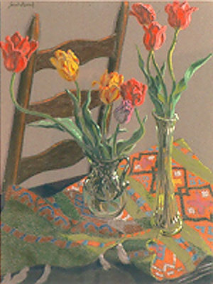 Jack Beal Still Life with Tulips