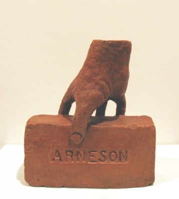 Robert Arneson Brick with Hand of, 1991, modeled 1972