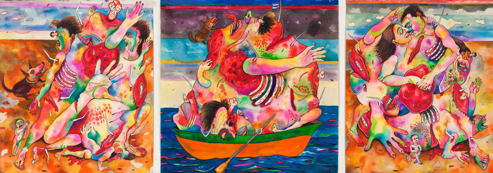 Luis Cruz Azaceta, 'Cuban Exodus - Mariel,' 198