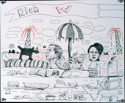 Enrique Chagoya Poor George (After P.G.) #7, 2004