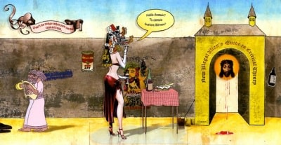 Enrique Chagoya Show Announcement Card