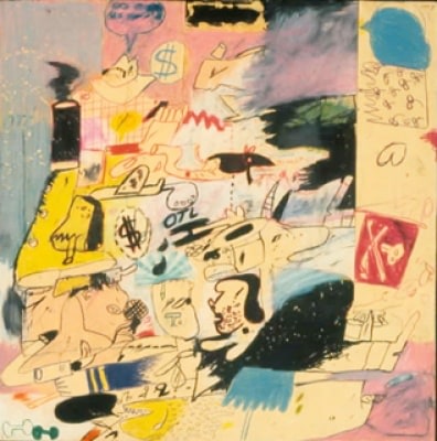 Peter Saul Pimples, 1960