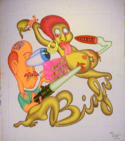 Peter Saul Biafra (Crummy British Relief), c. 1969