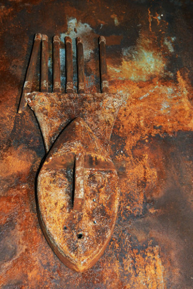 Rusted African Mask