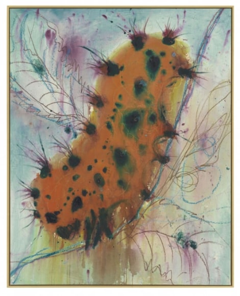 CATERPILLAR 2019 Acrylic and oil pastel on canvas