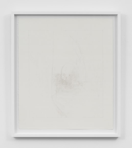 Untitled (skull), 2011, Graphite on paper