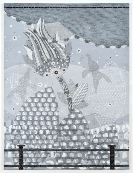 Place, 2015, Acrylic, gesso, ink and pencil on canvas