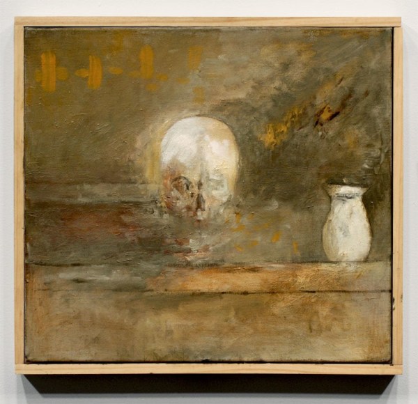 SKULL AND VASE (SOURCE), 2010, Oil on linen