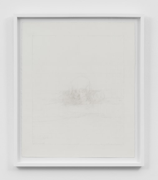 Untitled (skull), 2013, Graphite on paper