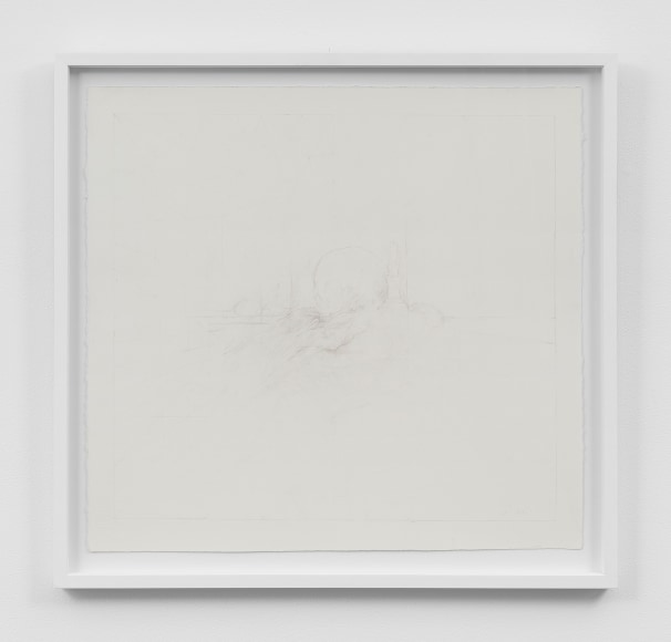 Untitled (skull), 2009, Graphite on paper
