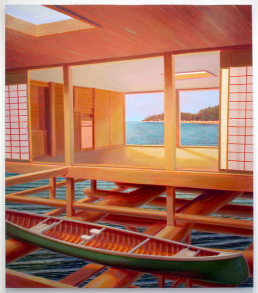 WITHOUT PADDLE, 2009, Oil on linen