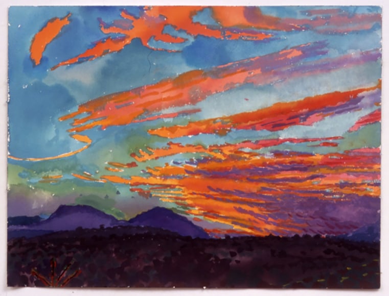 La Bobadilla Series: VIII, 2002, Watercolor on paper