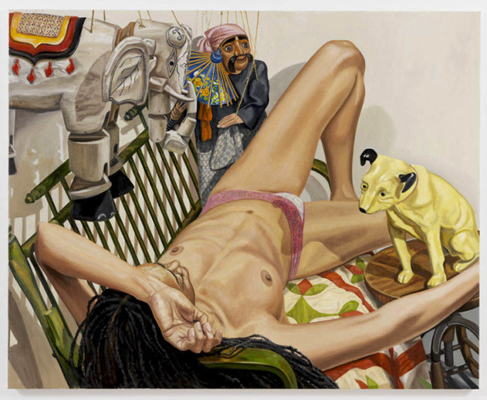 MODEL WITH MARIONETTES, AND HMV DOG, 2010