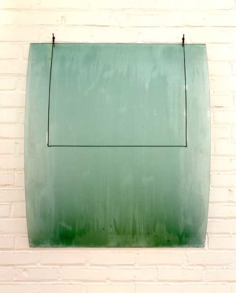 Steel and glass sculpture