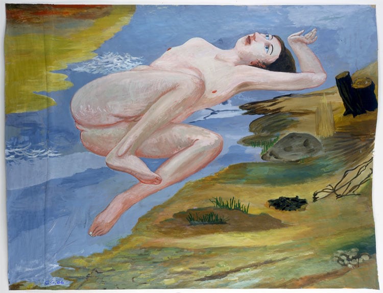 MYTHOLOGICAL FIGURE, 2005, Acrylic on paper