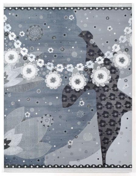 After A Rain, 2015, Acrylic, gesso, ink and pencil on canvas