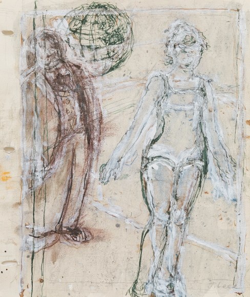 Lunar Chorine, 2017-18, Ink, graphite and white out on paper