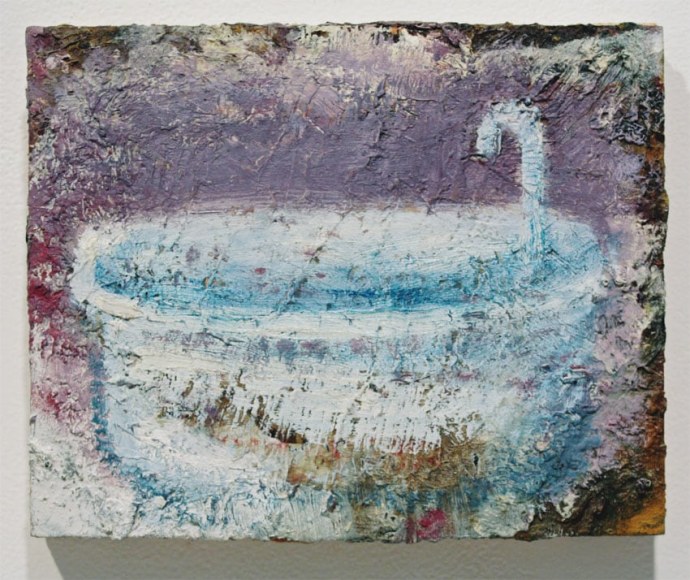 Bathtub, Study, 2008, Oil on wood
