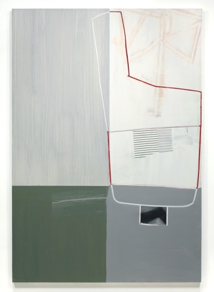 Seated, 2013, Oil, pumice and latex on canvas