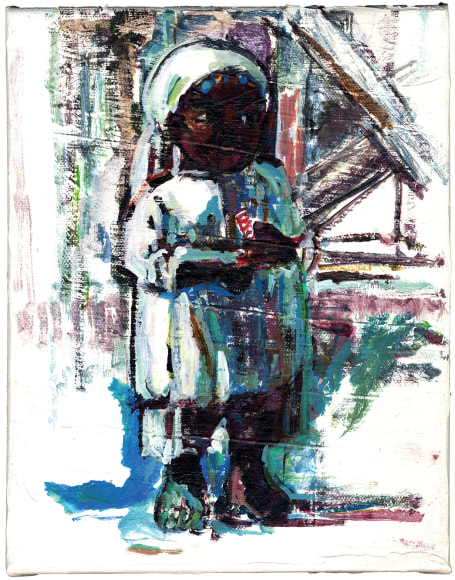 Oil painting by Judy Glantzman