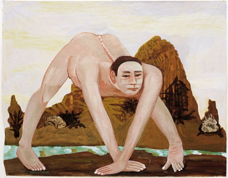 acrylic painting on paper