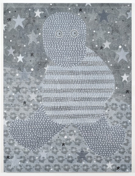 A Friend, 2015, Acrylic, gesso, ink and pencil on canvas