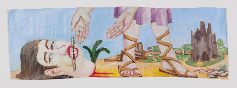 Now She Can&#039;t Curse Us, 2014, acrylic on paper