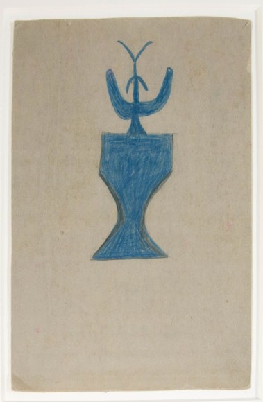 Bill Traylor, Plant in Vase, c. 1939