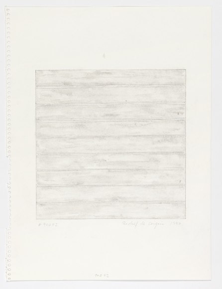 Gray rectangle with horizontal lines on white paper