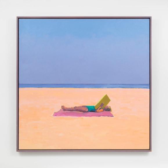 Untitled from Bather Series, 1980, Acrylic on canvas in artist&#039;s frame