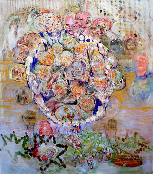 Oil painting by Judy Glantzman