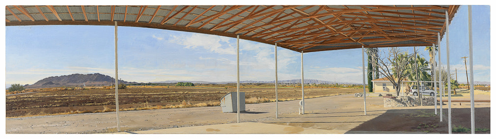 Rackstraw Downes Farm Buildings Near the Rio Grande: Under the Barn Roof, A.M., 2008