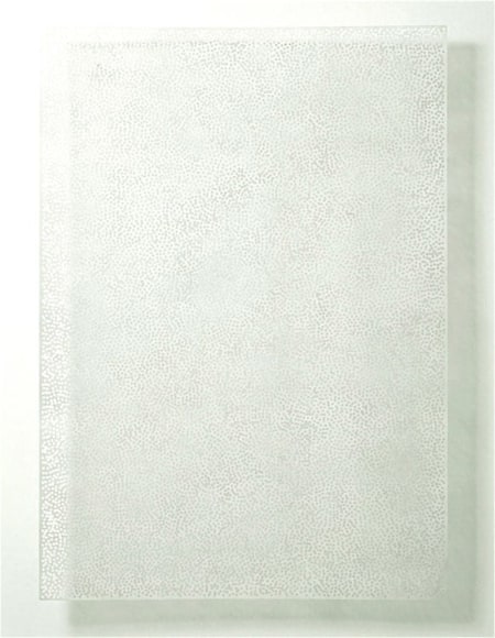 DIAPHAN 35, WHITE/WHITE, 2008, Acrylic on aluminum