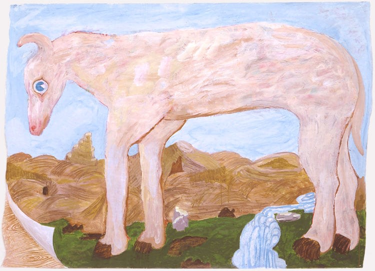 acrylic painting on paper