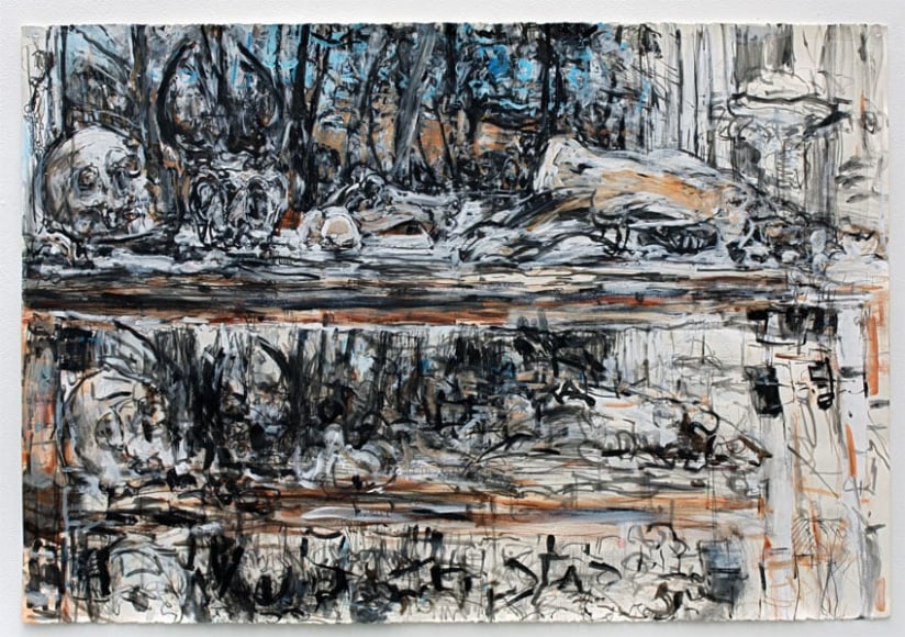 Forgotten Dreams, 2013, Ink, Acrylic and Graphite on Paper&nbsp;