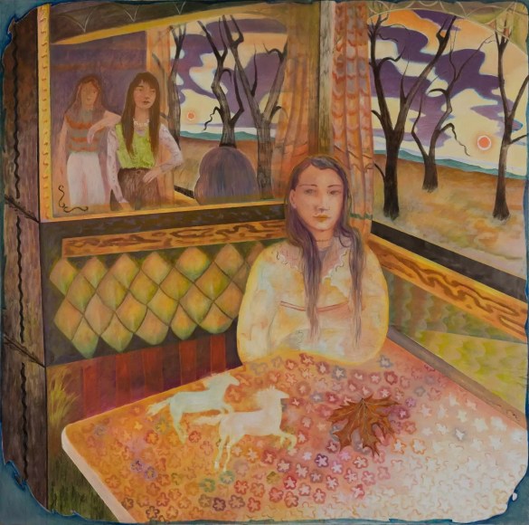 Johanna Seidel Galopping, 2022 Oil on canvas 41 7/10 &times; 41 7/10 in | 106 &times; 106 cm