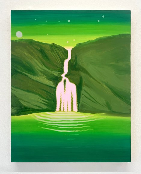 Jen Hitchings  A.C., Highland Falls Nature Preserve, Philmont, NY (Capricorn), 2023  Oil on panel  35.5 x 28 cm |14 x 11 in