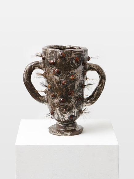 Dominika Bednarsky  Muttermalpokal, 2022  Glazed ceramic  31 x 29 x 16 cm / 12 1/4 x 11 1/2 x 6 1/3 in