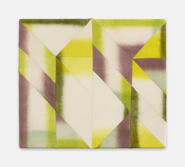 Wilder Alison  v/sage&mdash; a vo/d, 2022  Dyed wool and thread  46 x 53 cm / 18 x 20 3/4 in