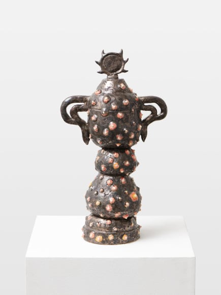 Dominika Bednarsky  Pickelpokal, 2022  Glazed ceramic  41 x 22 x 13 cm / 16 1/5 x 8 2/3 x 5 1/5 in