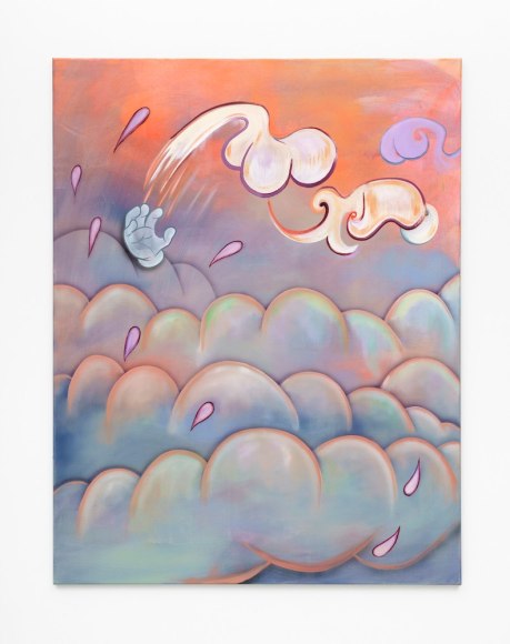 Jagoda Bednarsky  Under the Weather (Cycle), 2022  Oil, acrylic, and gouache on canvas  135 x 105 cm / 53 x 41.5 in