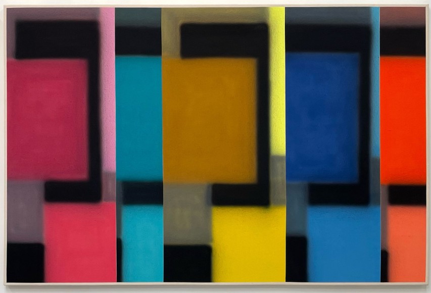 Russell Tyler  R2BYO, 2022  Acrylic on canvas  122 x 183 cm / 48 x 72 in