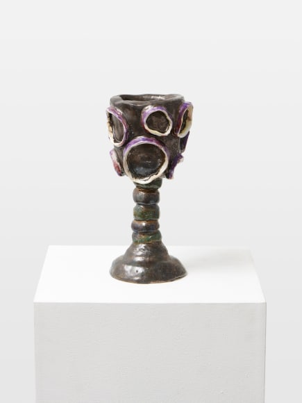 Dominika Bednarsky  Zwiebelpokal, 2022  Glazed ceramic  29 x 13 x 13 cm / 11 1/2 x 5 1/2 x 5 1/2 in