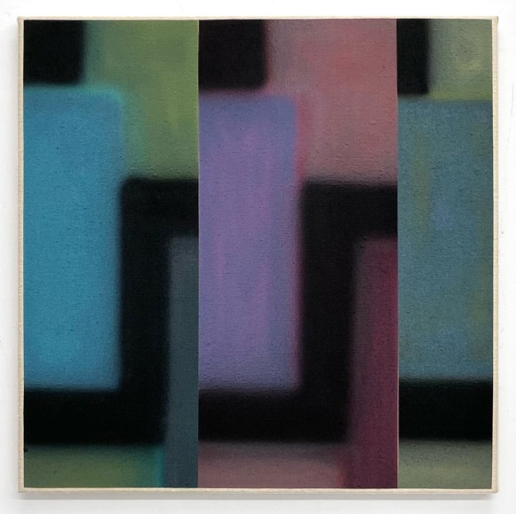 Russell Tyler  GX, 2022  Acrylic on canvas  61 x 61 cm / 24 x 24 in