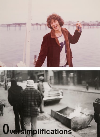 Peter Hutchinson  Man&rsquo;s Condition, 1976  27 parts 1 part (text) framed 32 x 40 cm 26 parts (photos) framed as 13 Diptychs each frame 105 x 80&nbsp; packed in a specially made wooden crate for storage and transport, 130 x 97 x 67 cm