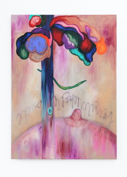 Jagoda Bednarsky Shadowland 21, 2021 Oil, acrylic, and gouache on canvas  170 x 125 cm / 70 1/2 x 49 1/4 in