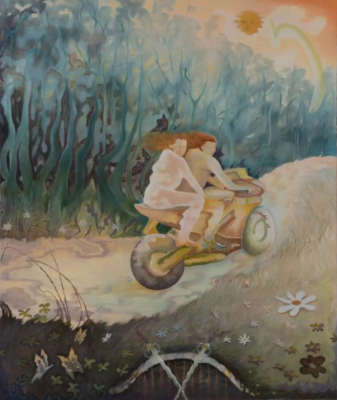 Johanna Seidel Butterflies, 2022 Oil on canvas 37 2/5 &times; 31 1/2 in | 95 &times; 80 cm